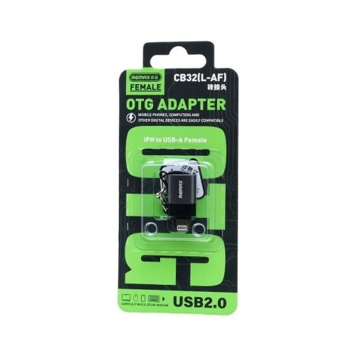 ADAPTERIS REMAX CB32 LIGHTNING TO USB-A (USB2.0) OTG ADAPTERIS REMAX CB32 LIGHTNING TO USB-A (USB2.0) OTG