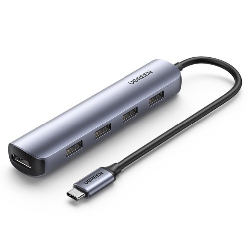 ADAPTERIS UGREEN CM417 USB-C TO 4XUSB-A + HDMI PILKAS ADAPTERIS UGREEN CM417 USB-C TO 4XUSB-A + HDMI PILKAS