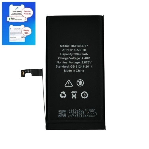AKUMULIATORIUS APPLE IPHONE 15 3349MAH DIAGNOSABLE OEM AKUMULIATORIUS APPLE IPHONE 15 3349MAH DIAGNOSABLE OEM