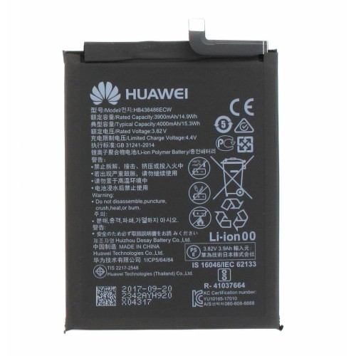 AKUMULIATORIUS HUAWEI MATE 10/MATE 10 PRO/MATE 20/P20 PRO/HONOR VIEW 20 4000MAH HB436486ECW OEM AKUMULIATORIUS HUAWEI MATE 10/MATE 10 PRO/MATE 20/P20 PRO/HONOR VIEW 20 4000MAH HB436486ECW OEM