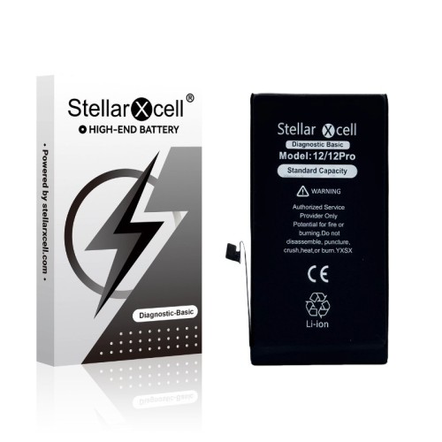 AKUMULIATORIUS STELLARXCELL DIAGNOSTIC APPLE IPHONE 12/12 PRO 2815MAH (STANDART CAPACITY + HQ COPY BMS) AKUMULIATORIUS STELLARXCELL DIAGNOSTIC APPLE IPHONE 12/12 PRO 2815MAH (STANDART CAPACITY + HQ COPY BMS)