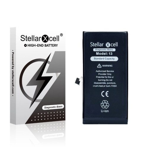 AKUMULIATORIUS STELLARXCELL DIAGNOSTIC APPLE IPHONE 13 3227MAH (STANDART CAPACITY + HQ COPY BMS) AKUMULIATORIUS STELLARXCELL DIAGNOSTIC APPLE IPHONE 13 3227MAH (STANDART CAPACITY + HQ COPY BMS)