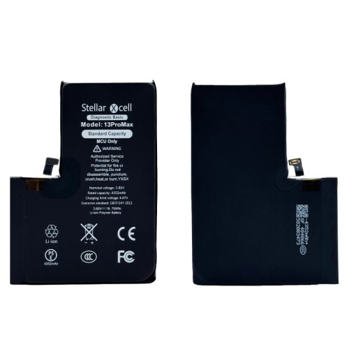 AKUMULIATORIUS STELLARXCELL DIAGNOSTIC APPLE IPHONE 13 PRO MAX 4352MAH (STANDART CAPACITY + HQ COPY BMS)