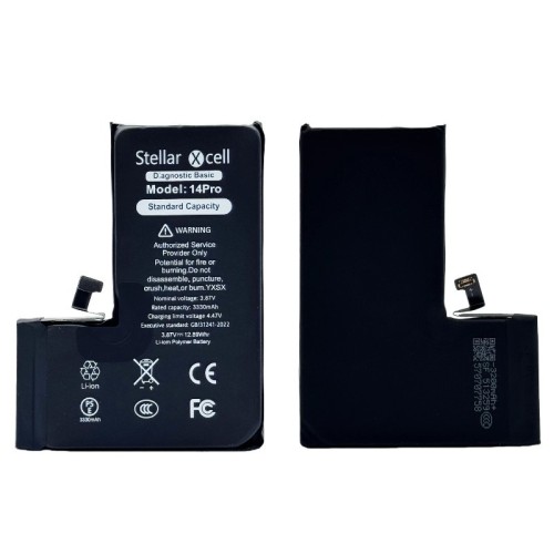 AKUMULIATORIUS STELLARXCELL DIAGNOSTIC APPLE IPHONE 14 PRO 3200MAH (STANDART CAPACITY + HQ COPY BMS)
