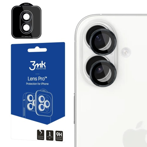 APSAUGINIS STIKLIUKAS KAMERAI 3MK LENS PRO APPLE IPHONE 17 JUODAS APSAUGINIS STIKLIUKAS KAMERAI 3MK LENS PRO APPLE IPHONE 17 JUODAS