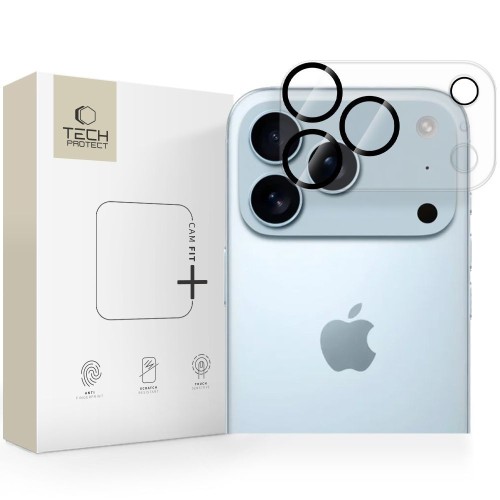APSAUGINIS STIKLIUKAS KAMERAI TECH-PROTECT CAM FIT+ APPLE IPHONE 17 PRO MAX SKAIDRUS APSAUGINIS STIKLIUKAS KAMERAI TECH-PROTECT CAM FIT+ APPLE IPHONE 17 PRO MAX SKAIDRUS