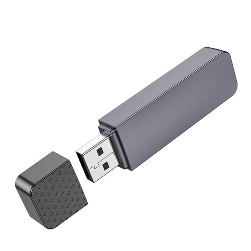 ATMINTIES KORTELIŲ SKAITYTUVAS HOCO HB45 2-IN-1 USB2.0 PILKAS ATMINTIES KORTELIŲ SKAITYTUVAS HOCO HB45 2-IN-1 USB2.0 PILKAS