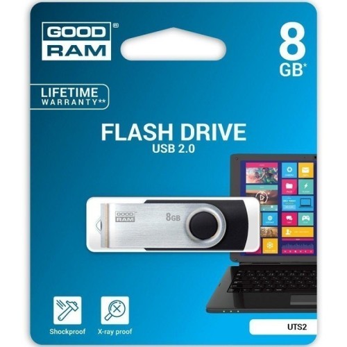 ATMINTINĖ GOODRAM UTS2 8GB USB 2.0 ATMINTINĖ GOODRAM UTS2 8GB USB 2.0