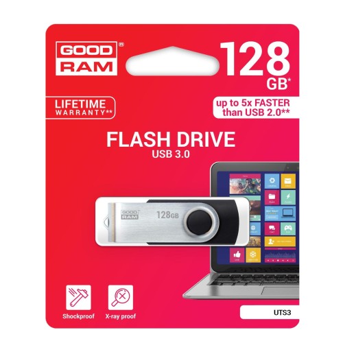 ATMINTINĖ GOODRAM UTS3 128GB USB 3.0 ATMINTINĖ GOODRAM UTS3 128GB USB 3.0