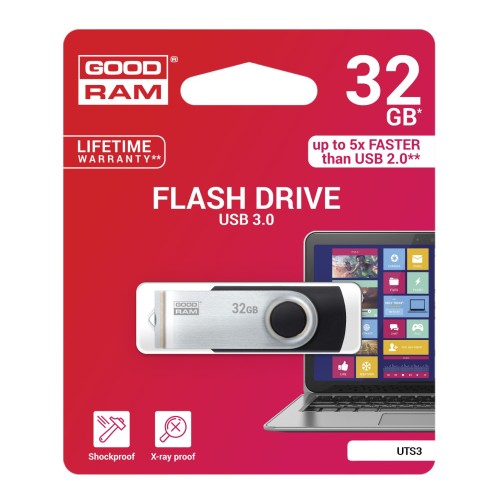 ATMINTINĖ GOODRAM UTS3 32GB USB 3.0 ATMINTINĖ GOODRAM UTS3 32GB USB 3.0