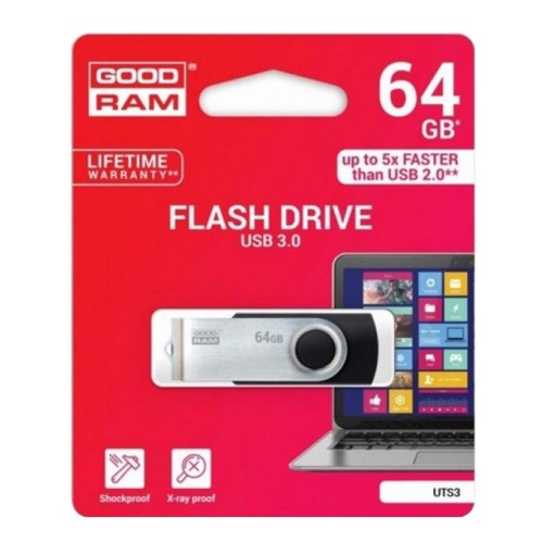 ATMINTINĖ GOODRAM UTS3 64GB USB 3.0 ATMINTINĖ GOODRAM UTS3 64GB USB 3.0