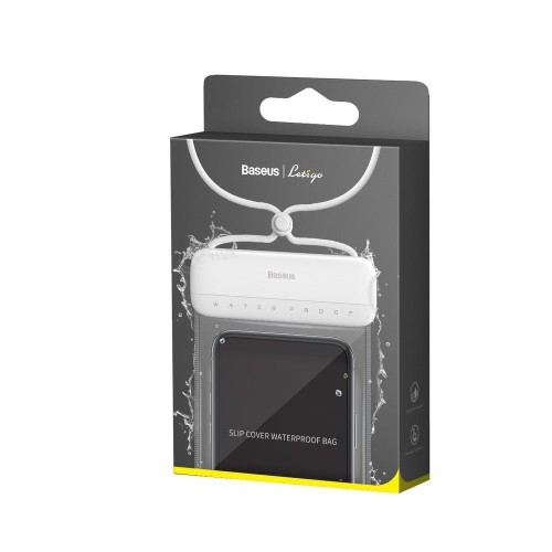 ATSPARUS VANDENIUI DĖKLAS BASEUS LETS GO SLIP COVER WATERPROOF BAG BALTAS ACFSD-D02