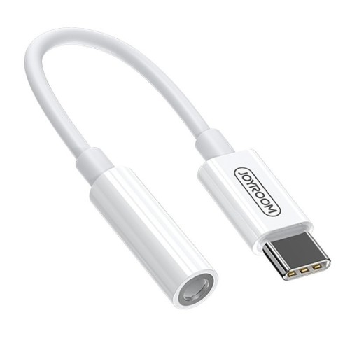 AUDIO ADAPTERIS JOYROOM SH-C1 TYPE-C TO 3.5MM BALTAS AUDIO ADAPTERIS JOYROOM SH-C1 TYPE-C TO 3.5MM BALTAS