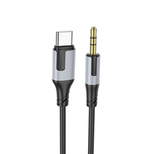 AUDIO KABELIS BOROFONE BL19 USB-C TO 3,5MM JUODAS AUDIO KABELIS BOROFONE BL19 USB-C TO 3,5MM JUODAS