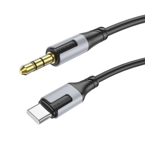AUDIO KABELIS BOROFONE BL19 USB-C TO 3,5MM JUODAS AUDIO KABELIS BOROFONE BL19 USB-C TO 3,5MM JUODAS