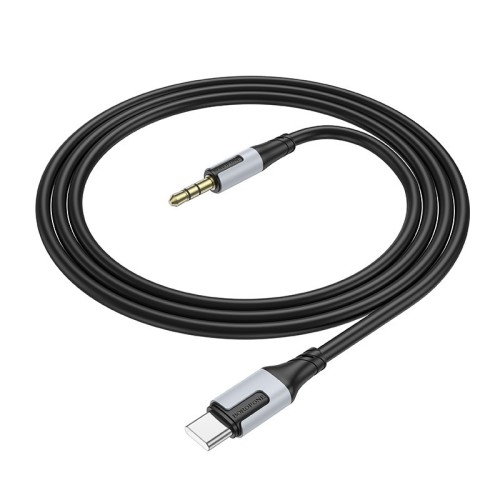 AUDIO KABELIS BOROFONE BL19 USB-C TO 3,5MM JUODAS AUDIO KABELIS BOROFONE BL19 USB-C TO 3,5MM JUODAS