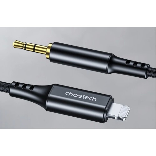 AUDIO KABELIS CHOETECH AUX009 LIGHTNING TO 3,5MM JUODAS AUDIO KABELIS CHOETECH AUX009 LIGHTNING TO 3,5MM JUODAS