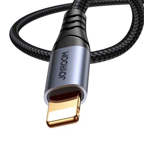 AUDIO KABELIS JOYROOM SY-A06 LIGHTNING TO 3,5MM 1.2M JUODAS