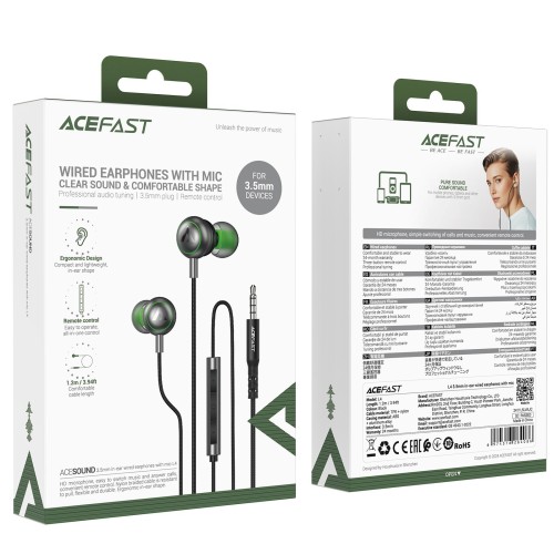 AUSINĖS ACEFAST L4 3.5MM JUODOS AUSINĖS ACEFAST L4 3.5MM JUODOS