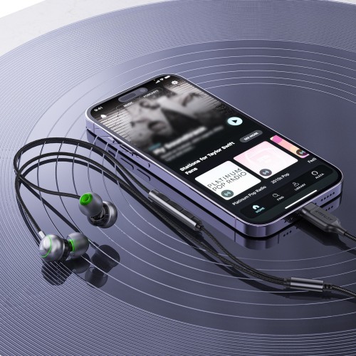 AUSINĖS ACEFAST L5 USB-C JUODOS