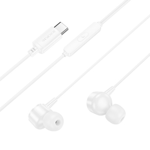 AUSINĖS BOROFONE BM94 USB-C BALTOS AUSINĖS BOROFONE BM94 USB-C BALTOS