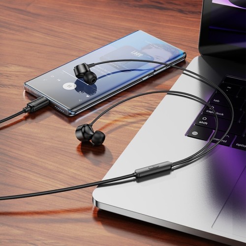 AUSINĖS BOROFONE BM94 USB-C JUODOS AUSINĖS BOROFONE BM94 USB-C JUODOS