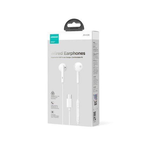 AUSINĖS JOYROOM JR-EC05 USB-C BALTOS AUSINĖS JOYROOM JR-EC05 USB-C BALTOS