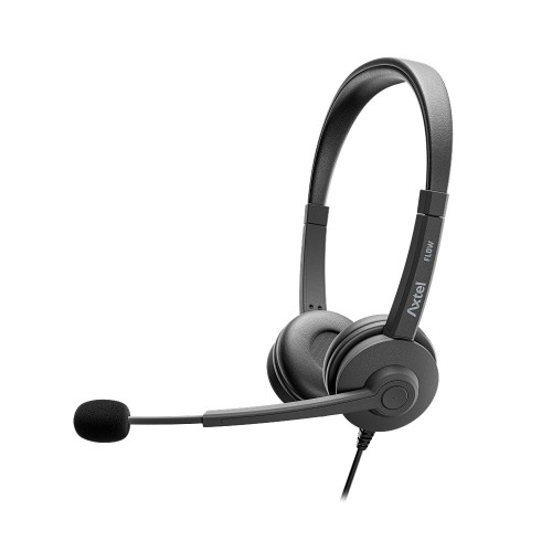 AUSINĖS SU MIKROFONU AXTEL FLOW UC STEREO USB-A/C JUODOS AUSINĖS SU MIKROFONU AXTEL FLOW UC STEREO USB-A/C JUODOS