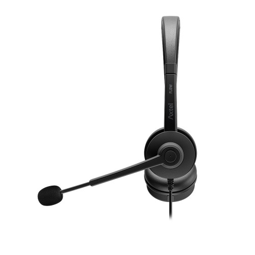 AUSINĖS SU MIKROFONU AXTEL FLOW UC STEREO USB-A/C JUODOS AUSINĖS SU MIKROFONU AXTEL FLOW UC STEREO USB-A/C JUODOS