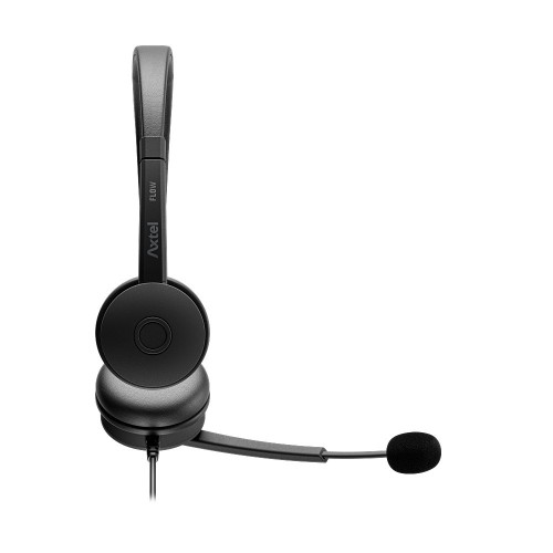 AUSINĖS SU MIKROFONU AXTEL FLOW UC STEREO USB-A/C JUODOS AUSINĖS SU MIKROFONU AXTEL FLOW UC STEREO USB-A/C JUODOS