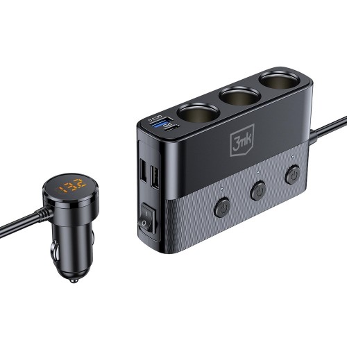 AUTOMOBILINIS ĮKROVIKLIS 3MK CAR POWER SPLITTER 120W 3XUSB-A/USB-C/3XDC AUTOMOBILINIS ĮKROVIKLIS 3MK CAR POWER SPLITTER 120W 3XUSB-A/USB-C/3XDC