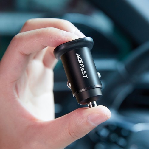 AUTOMOBILINIS ĮKROVIKLIS ACEFAST B1 MINI 38W USB-C+USB-A JUODAS AUTOMOBILINIS ĮKROVIKLIS ACEFAST B1 MINI 38W USB-C+USB-A JUODAS