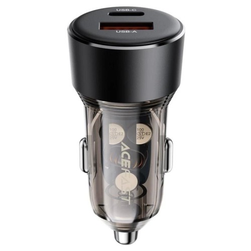 AUTOMOBILINIS ĮKROVIKLIS ACEFAST B12 60W USB-C/USB-A JUODAS AUTOMOBILINIS ĮKROVIKLIS ACEFAST B12 60W USB-C/USB-A JUODAS