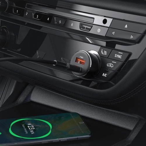 AUTOMOBILINIS ĮKROVIKLIS ACEFAST B12 60W USB-C/USB-A JUODAS AUTOMOBILINIS ĮKROVIKLIS ACEFAST B12 60W USB-C/USB-A JUODAS