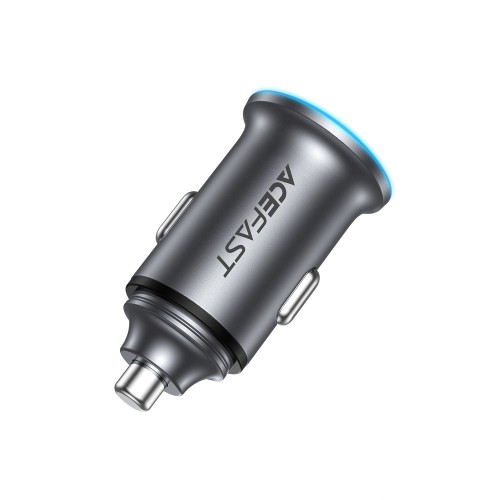 AUTOMOBILINIS ĮKROVIKLIS ACEFAST B15 65W USB-C/USB-A PILKAS AUTOMOBILINIS ĮKROVIKLIS ACEFAST B15 65W USB-C/USB-A PILKAS