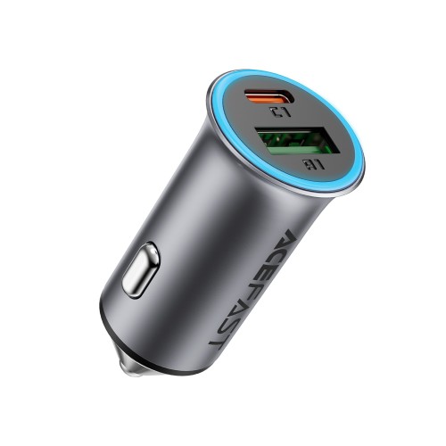 AUTOMOBILINIS ĮKROVIKLIS ACEFAST B16 95W USB-C/USB-A PILKAS AUTOMOBILINIS ĮKROVIKLIS ACEFAST B16 95W USB-C/USB-A PILKAS