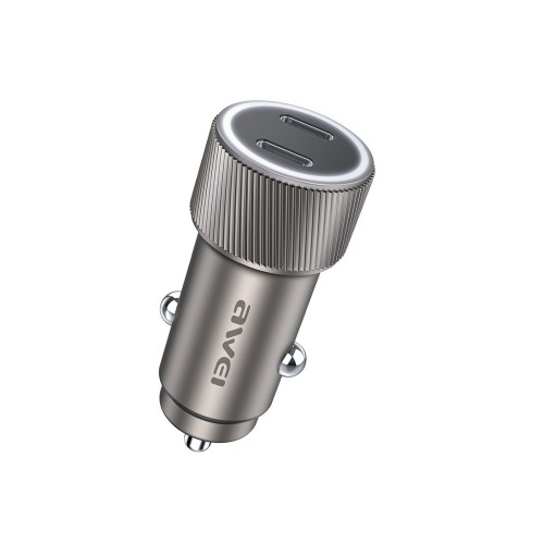 AUTOMOBILINIS ĮKROVIKLIS AWEI C-858 33W 2XUSB-C JUODAS AUTOMOBILINIS ĮKROVIKLIS AWEI C-858 33W 2XUSB-C JUODAS