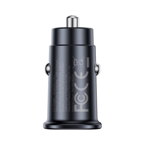 AUTOMOBILINIS ĮKROVIKLIS BASEUS GOTRIP 2XUSB-C 30W JUODAS C00072300123-01 AUTOMOBILINIS ĮKROVIKLIS BASEUS GOTRIP 2XUSB-C 30W JUODAS C00072300123-01