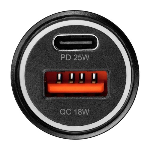 AUTOMOBILINIS ĮKROVIKLIS BLUE STAR 25W USB-C/USB-A JUODAS AUTOMOBILINIS ĮKROVIKLIS BLUE STAR 25W USB-C/USB-A JUODAS