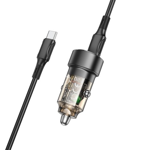 AUTOMOBILINIS ĮKROVIKLIS BOROFONE BZ20 PD20W+QC3.0 38W + TYPE-C JUODAS AUTOMOBILINIS ĮKROVIKLIS BOROFONE BZ20 PD20W+QC3.0 38W + TYPE-C JUODAS