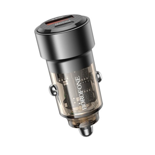 AUTOMOBILINIS ĮKROVIKLIS BOROFONE BZ20 PD20W+QC3.0 38W JUODAS AUTOMOBILINIS ĮKROVIKLIS BOROFONE BZ20 PD20W+QC3.0 38W JUODAS