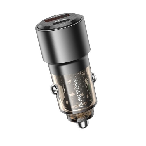 AUTOMOBILINIS ĮKROVIKLIS BOROFONE BZ20A PD65W+QC3.0 83W JUODAS AUTOMOBILINIS ĮKROVIKLIS BOROFONE BZ20A PD65W+QC3.0 83W JUODAS