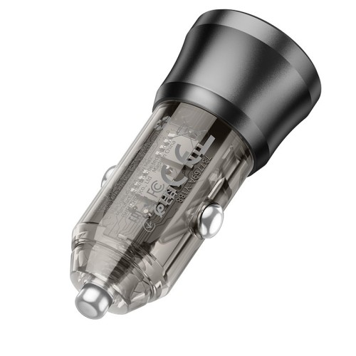 AUTOMOBILINIS ĮKROVIKLIS BOROFONE BZ25 38W USB-C/USB-A JUODAS AUTOMOBILINIS ĮKROVIKLIS BOROFONE BZ25 38W USB-C/USB-A JUODAS