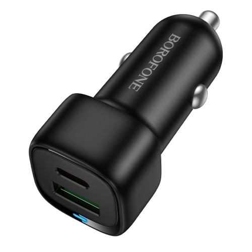 AUTOMOBILINIS ĮKROVIKLIS BOROFONE BZ34B 38W USB-C/USB-A JUODAS AUTOMOBILINIS ĮKROVIKLIS BOROFONE BZ34B 38W USB-C/USB-A JUODAS