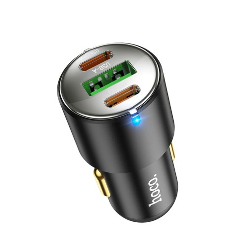 AUTOMOBILINIS ĮKROVIKLIS HOCO NZ6 PD45W 2XTYPE-C/1XUSB-A JUODAS AUTOMOBILINIS ĮKROVIKLIS HOCO NZ6 PD45W 2XTYPE-C/1XUSB-A JUODAS