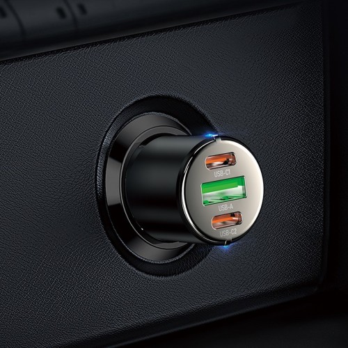 AUTOMOBILINIS ĮKROVIKLIS HOCO NZ6 PD45W 2XTYPE-C/1XUSB-A JUODAS AUTOMOBILINIS ĮKROVIKLIS HOCO NZ6 PD45W 2XTYPE-C/1XUSB-A JUODAS