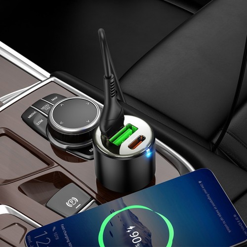 AUTOMOBILINIS ĮKROVIKLIS HOCO NZ6 PD45W 2XTYPE-C/1XUSB-A JUODAS AUTOMOBILINIS ĮKROVIKLIS HOCO NZ6 PD45W 2XTYPE-C/1XUSB-A JUODAS