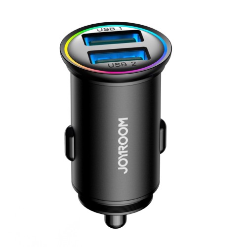 AUTOMOBILINIS ĮKROVIKLIS JOYROOM JR-CCN03 2XUSB-A 24W JUODAS AUTOMOBILINIS ĮKROVIKLIS JOYROOM JR-CCN03 2XUSB-A 24W JUODAS