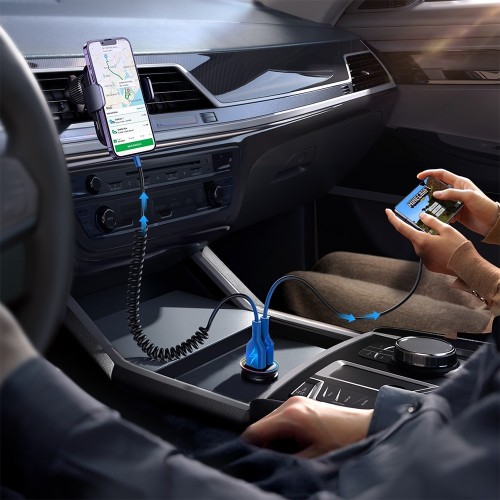 AUTOMOBILINIS ĮKROVIKLIS JOYROOM JR-CCN03 2XUSB-A 24W JUODAS AUTOMOBILINIS ĮKROVIKLIS JOYROOM JR-CCN03 2XUSB-A 24W JUODAS