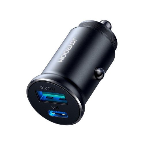 AUTOMOBILINIS ĮKROVIKLIS JOYROOM JR-CCN05 USB-C/USB-A 30W JUODAS AUTOMOBILINIS ĮKROVIKLIS JOYROOM JR-CCN05 USB-C/USB-A 30W JUODAS